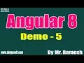 Angular 8 tutorial Demo - 5 by Mr Ramesh On 02-01-2020