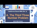 A The Third Three Number Problem Codeforces Round Div 2