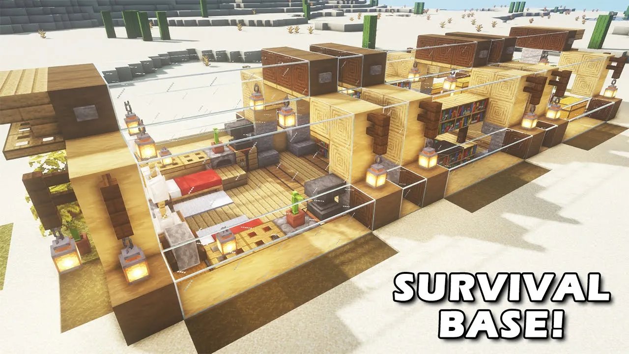 MINECRAFT: How to Build a SURVIVAL BASE Tutorial (EASY)
