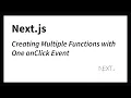 Calling Multiple Function With One onClick Event Monika Szucs BCIT