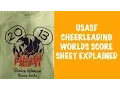 USASF Cheerleading Worlds Score Sheet Explained CHERITAISRANDOM Episode 79