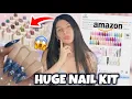 I Tried the HUGE Beetles Gel Nail Starter Kit from Amazon 96 Pieces Viral Ocean Cat Eye Nails