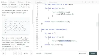 LeetCode 804 easy Unique Morse Code Words