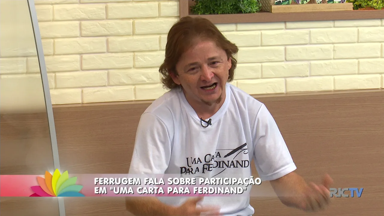 Ator Ferrugem e atriz Cristiana Oliveira falam sobre participação em "Uma carta para Ferdinand"