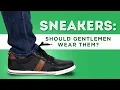 Should Gentlemen Wear Sneakers - Trainers Sport Shoes in Classic Menswear