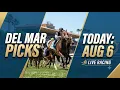 Del Mar Picks Today Aug 6 Full Card Analysis Value Bets