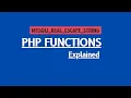 PHP Functions Explained mysqli - real