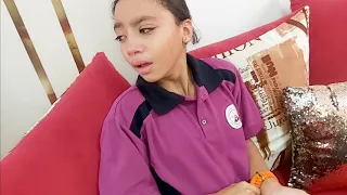 اليوم كان جميل لحد ما جيداء جت من المدرسة تعيط 