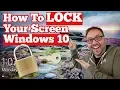 How to LOCK your Screen in Windows 10 - 3 Fast Methods