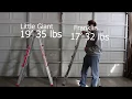 189 Little Giant Ladder Vs 99 Harbor Freight Ladder