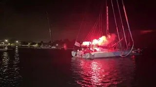 Thomas Ruyant and Morgan Lagravière IMOCA (For People) first place in the TJV Dockside Interview