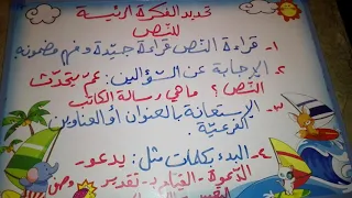 تحديد الفكرة الرئيسة 