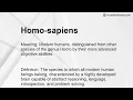 Homo-sapiens Meaning