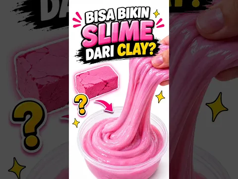 Cara mudah bikin slime dari clay! #shorts #shortviral #slime