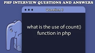 what is the use of count function in php