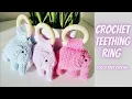 HOW TO CROCHET TEETHING RING BABY RATTLE ELEPHANT TEETHING RING ELEPHANT RATTTLE AMIGURUMI