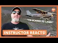 Download Lagu STUDENT SCARED TO LAND! - Instructor REACTS to student pilot learning to fly cessna and can't land.