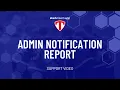 Admin Notification Report - Help Stack Team App