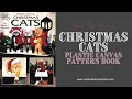 Christmas Cats Plastic Canvas Pattern Book Flip Through