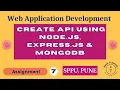 CRUD ReST API Using Node Express MongoDB Node JS CRUD Operation GET PUT POST DELETE API