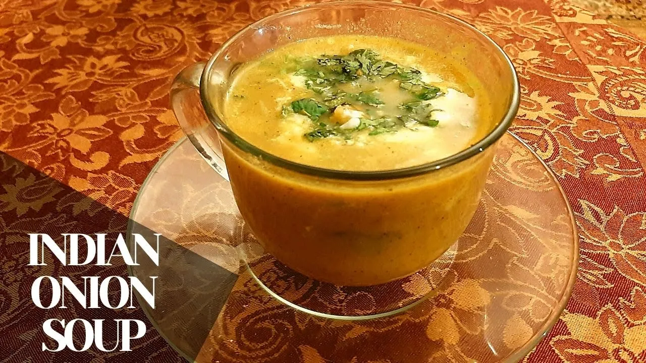 124. Indian onion soup            with English subtitles