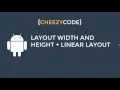 Layout Width And Height Linear Layout -
