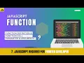 Function In JavaScript Basics Of Function Frontend Development 2024 Hindi Tutorial 2024