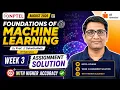 Foundations of Machine Learning Week 3 July 2026 Prof Saketha Nath IIT Hyderabad