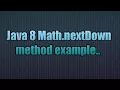 Java 8 Math nextDown method