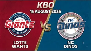 Lotte Giants vs NC Dinos Watchalong Live Score KBO - August 15 2026