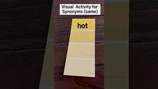 DIY Synonym Activities