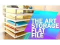 Tips Tricks DIY Art Storage Flat File with Ikea