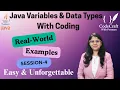 Java Variables and Data Types with Coding Examples Java for Beginners 2025 CodeCraft with Poonam