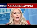 Karoline Leavitt leaving White House