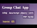 PHP Group Chat App Tutorial 05 - php pdo login system