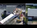 Building slowly being torn down after tractor-trailer crashed into it in NJ