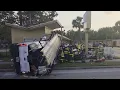 Car pickup truck collide outside Ormond Beach motel