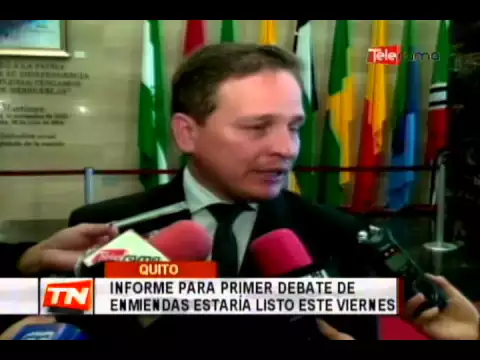 Informe para primer debate de enmiendas estaría listo este viernes