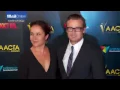 Simon Baker and Rebecca Rigg arrive at AACTA International Awards