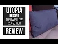 Utopia Bedding Throw Pillows Insert Pack of 2 White - 12 x 20 Inches Bed and Couch Pillows Review