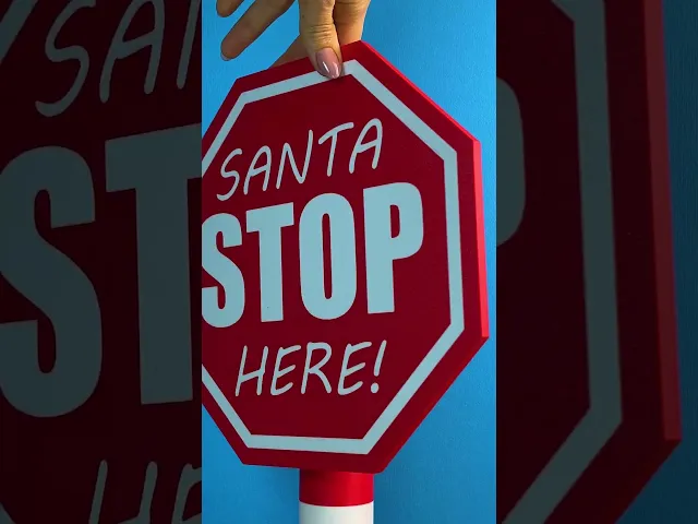 Santa Stop Here Sign [Modular] video thumbnail