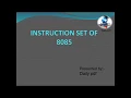 Instruction Set 8085 Part 2