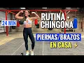 Ejercicios de PIERNAS Y BRAZOS en casa 24 Minutos