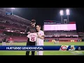 Reds outfielder Jacob Hurtubise holds baseball-themed gender reveal at Great American Ball Park