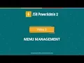 JSN PowerAdmin 2 Tutorials - 3 Menu Management