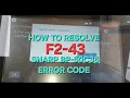 HOW TO FIX SHARP ERROR CODE F2-43 FOR SHARP BP-50C36 PRINTER