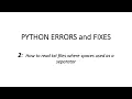 2 How to read txt files where spaces used as a separator