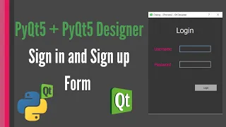 PyQt5 QtDesigner Login and Signup Forms tutorial for COMPLETE beginners
