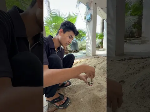 Disposal wala magic with sand 🙄