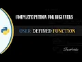 14 USER-DEFINED FUNCTION IN PYTHON - SUMIT SINHA